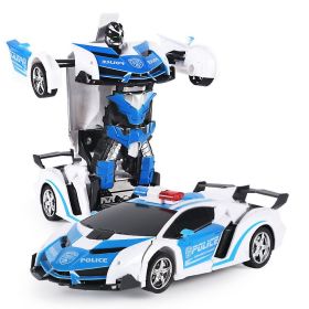2.4G Remote Control Car; Transform Robot RC Cars Contains All Batteries: One-Button Deformation and 360 Degree Rotating Drifting; Present Christm