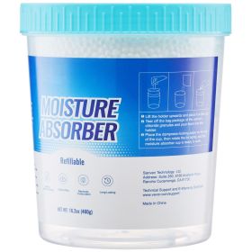 Moisture Absorber Bucket, 2 Packs 16.2 oz Hi-Capacity Moisture Absorber Bucket with 800ml Storage Area & Reusable Outer Bucket for Long-Term Use