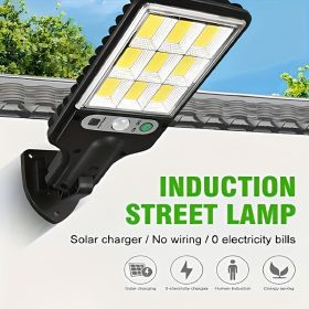 Multi-functional wall lamp, with high-color-rendering LED light source, soft and eye-friendly light, solar charging, adjustable brightness and an