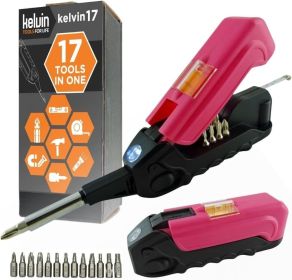 Kelvin 17 - The Everyday Multitool - Black (Color: Pink)