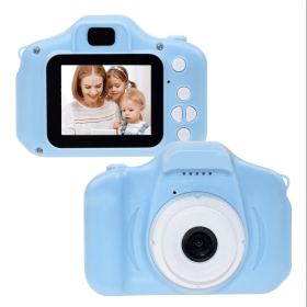 Kids Digital Camera - 1080P HD Video Camera for Toddlers, Rechargeable, Shockproof, Perfect Birthday Gift for Boys & Girls (Color: Blue)