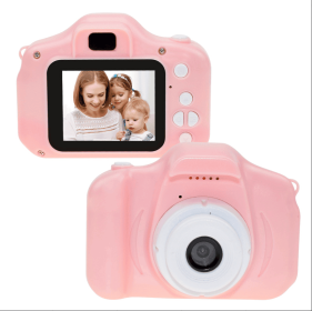 Kids Digital Camera - 1080P HD Video Camera for Toddlers, Rechargeable, Shockproof, Perfect Birthday Gift for Boys & Girls (Color: Pink)