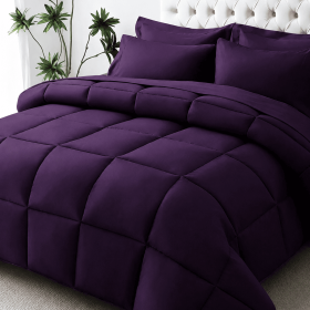 Purple Bedding Comforter Set  Twin/Queen/King (Inclusion: Comforter *1+Pillowcase*1, size: Twin)